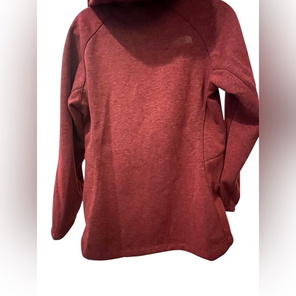 The North Face Red  jacket with Hood and High Collar.Size Medium - Picture 3 of 12